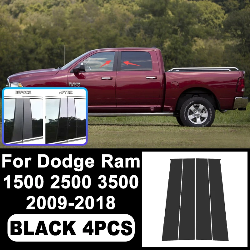 For Dodge Ram 1500 2500 3500 2009-2018 B/C Pillar Stickers - PC Window Decorative Trim for Middle Pillar,Car Exterior Accessory
For Dodge Ram 1500 2500 3500 2009-2018 B/C Pillar Stickers - PC Window Decorative Trim for Middle Pillar,Car Exterior Accessory