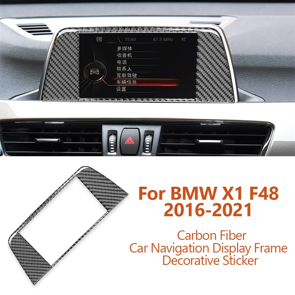 For BMW X1 F48 2016-2021 Carbon Fiber Car Central Control Navigation Display Frame Decorative Stickers Interior Auto Accessories
For BMW X1 F48 2016-2021 Carbon Fiber Car Central Control Navigation Display Frame Decorative Stickers Interior Auto Accessories
