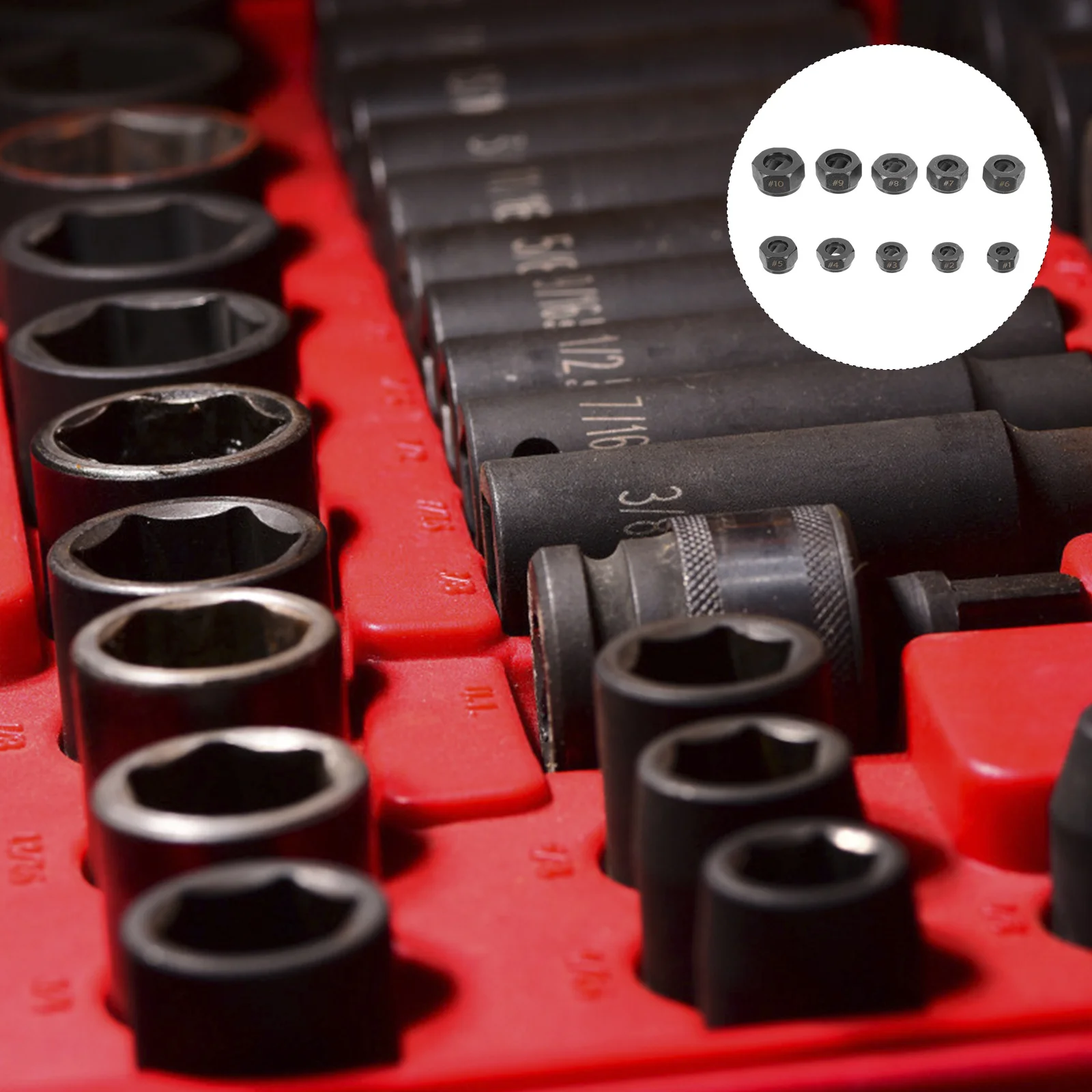 10Pcs Bolt Nut Extractor Durable Remover Set for Broken Nut Bolt Extraction Heavy Duty Repair Tool Hexagonal Socket Remover
10Pcs Bolt Nut Extractor Durable Remover Set for Broken Nut Bolt Extraction Heavy Duty Repair Tool Hexagonal Socket Remover