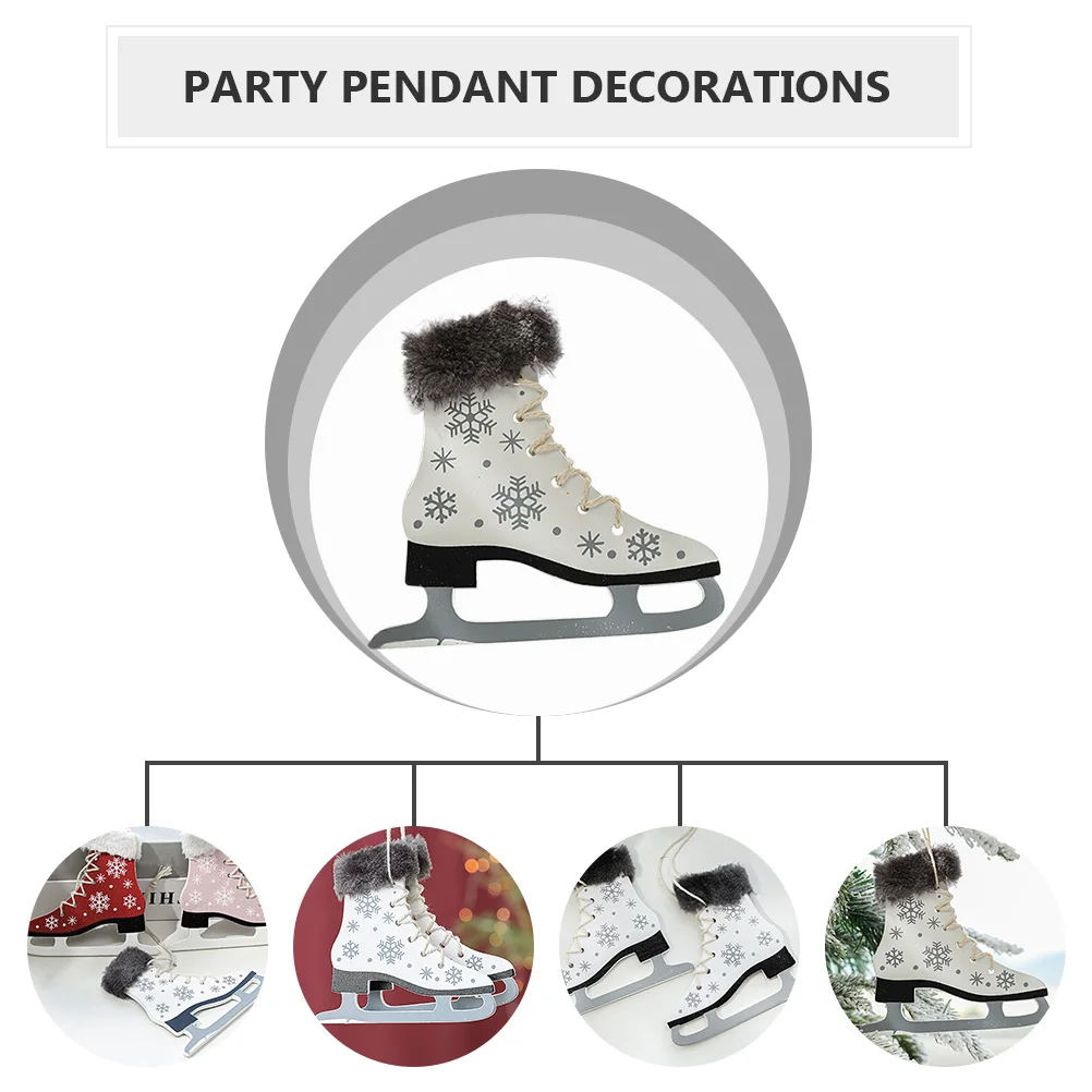 2 pcs Wooden Skate Shaped Christmas Decorations Party Pendant Adornments Hanging naments Xmas Supplies Lightweight DIY
2 pcs Wooden Skate Shaped Christmas Decorations Party Pendant Adornments Hanging naments Xmas Supplies Lightweight DIY