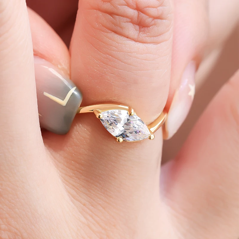 Commuting Versatile Genuine S925 Silver Marquise Women's Ring
Commuting Versatile Genuine S925 Silver Marquise Women's Ring