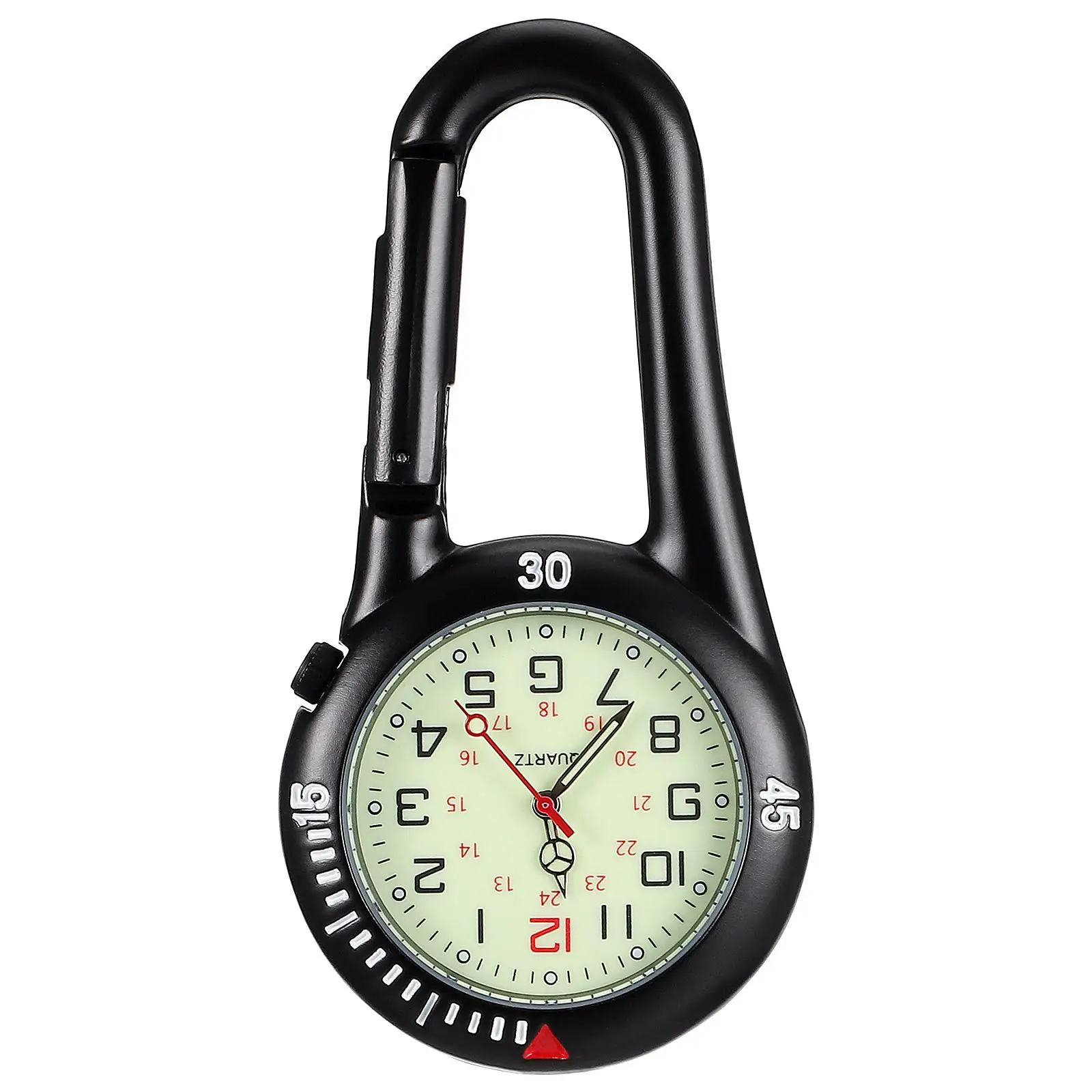 1PC Clip on Light Alloy Unisex Backpack Buckle Belt Watch Black White Dial Doctors Nurses Climbing Precise Dark
1PC Clip on Light Alloy Unisex Backpack Buckle Belt Watch Black White Dial Doctors Nurses Climbing Precise Dark