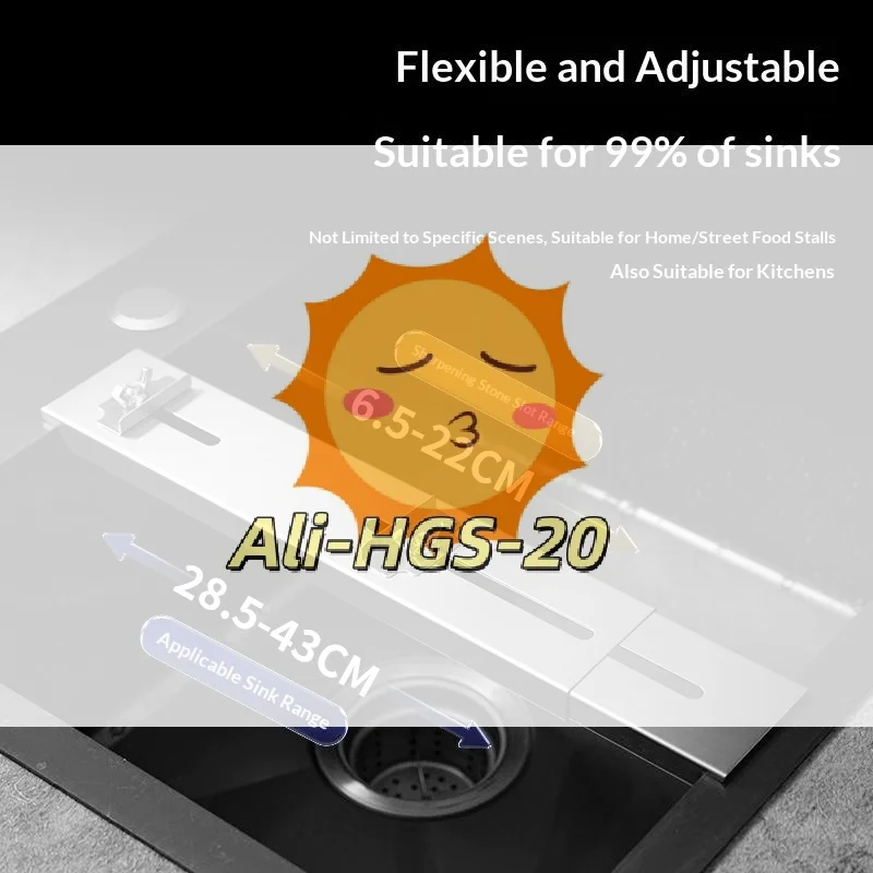 Stainless Steel Whetstone Sink Holder - Retractable Base with Non-Slip Grip, Universal Fit for Kitchen Sharpening
Stainless Steel Whetstone Sink Holder - Retractable Base with Non-Slip Grip, Universal Fit for Kitchen Sharpening