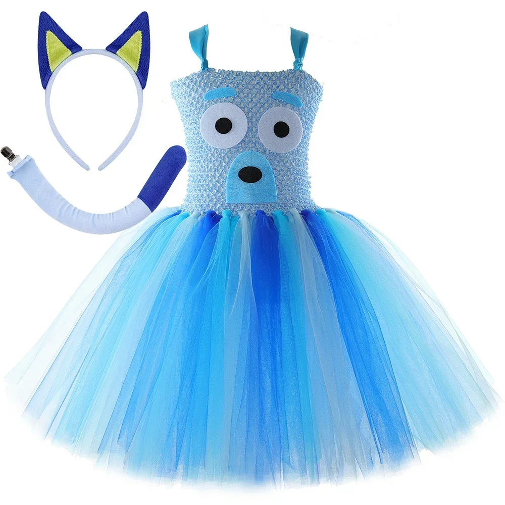 Sheepdog Bluey Costumes Mesh Princess Dress Cute Girl Birthday Party Dress Cosplay Suit Stage Performance Bingo Dog Girl Gift
Sheepdog Bluey Costumes Mesh Princess Dress Cute Girl Birthday Party Dress Cosplay Suit Stage Performance Bingo Dog Girl Gift
