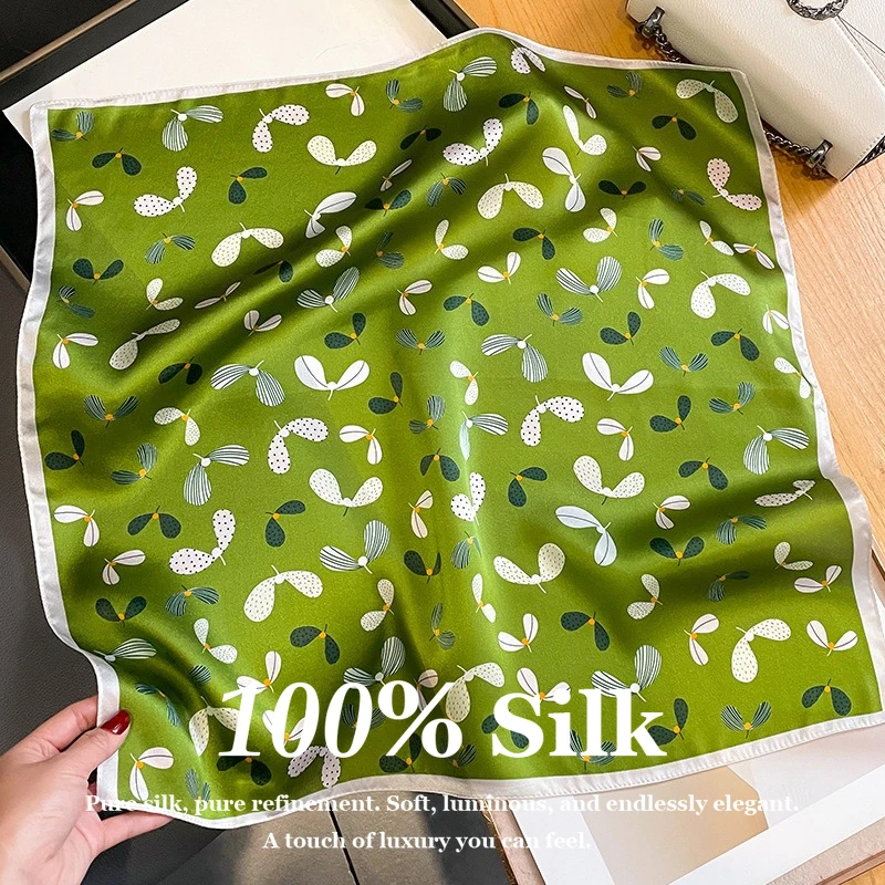 Luxury Silk Scarf Women 53cm Square Neck 100% Mulberry Scarf Floral Print Hair Scarf Bandana Foulard Headscarf Lady Shawl Wrap
Luxury Silk Scarf Women 53cm Square Neck 100% Mulberry Scarf Floral Print Hair Scarf Bandana Foulard Headscarf Lady Shawl Wrap