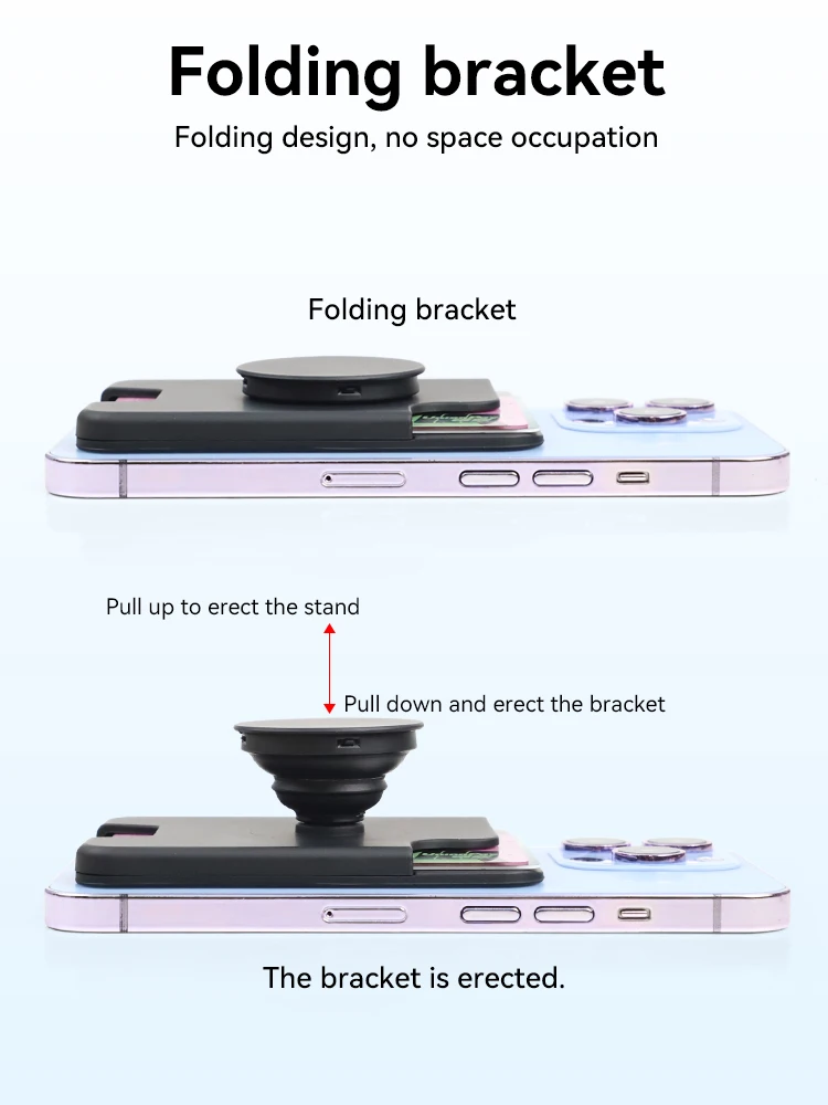Магнитный складной держатель-подставка для карт с креплением MagSafe для iPhone 14/15 Pro Max, расширяемый карман-держатель для пальца
Магнитный складной держатель-подставка для карт с креплением MagSafe для iPhone 14/15 Pro Max, расширяемый карман-держатель для пальца
