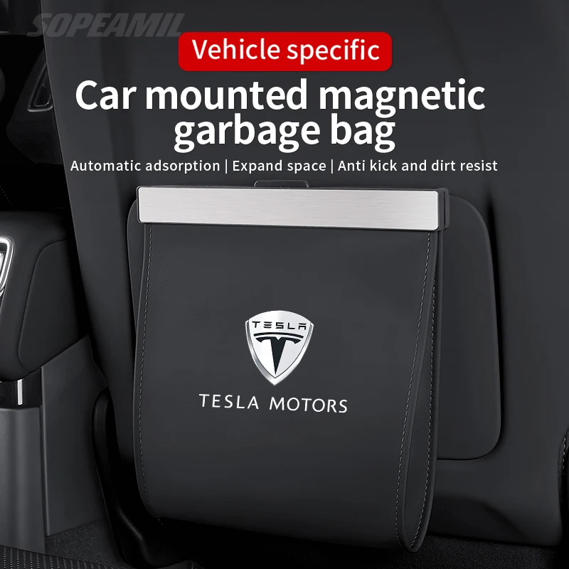 Car Garbage Bag Led Lamp Magnetic Seat back Hanging Storage Bag Trash can For Tesla Model 3 Model Y Model S Model X Accessories
Car Garbage Bag Led Lamp Magnetic Seat back Hanging Storage Bag Trash can For Tesla Model 3 Model Y Model S Model X Accessories