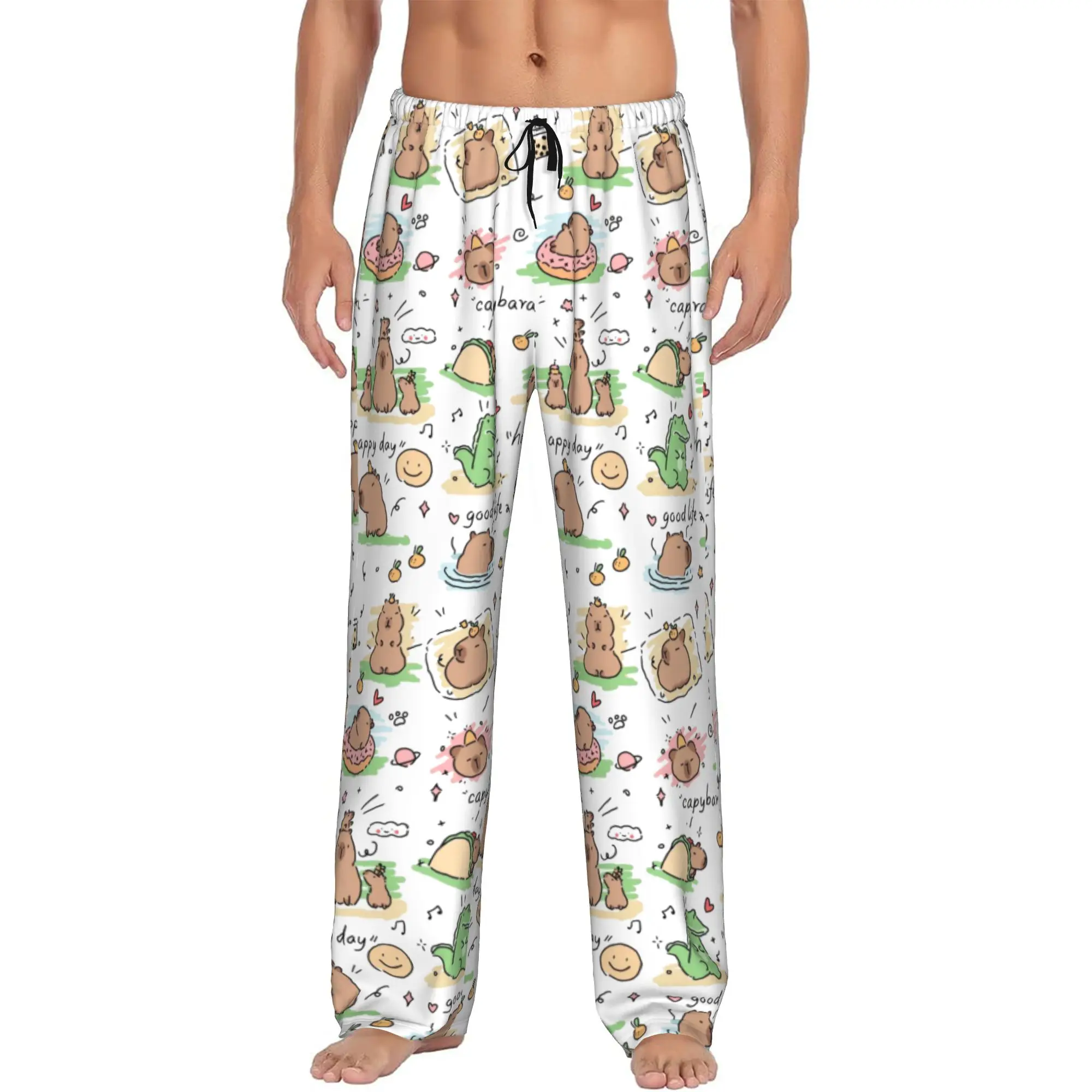 Custom Men's Capybara Pajama Pants Print Sleep Sleepwear Bottoms with Pockets
Custom Men's Capybara Pajama Pants Print Sleep Sleepwear Bottoms with Pockets
