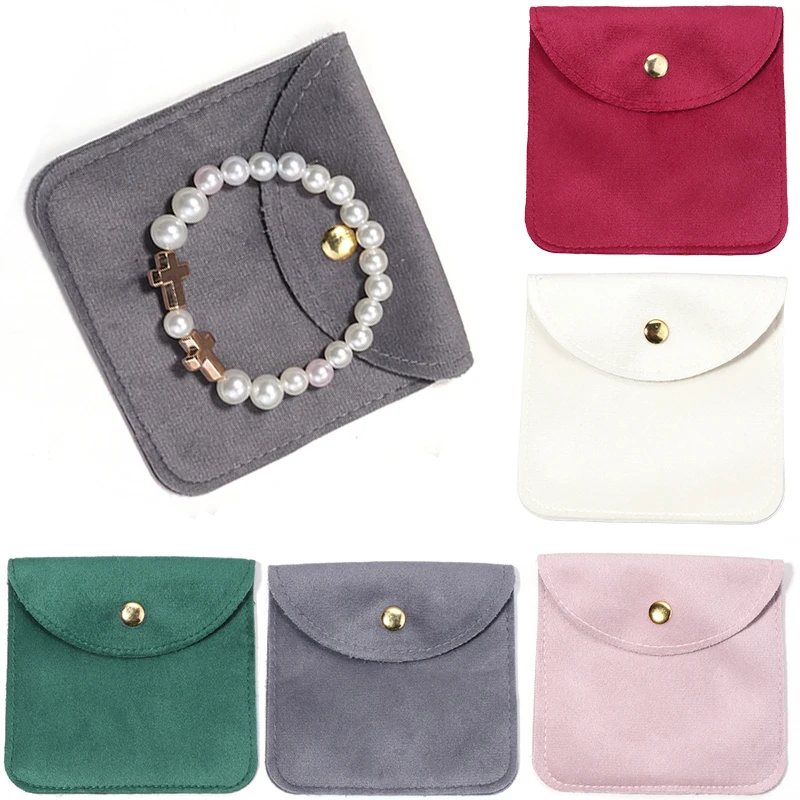 Velvet Jewelry Packaging Gift Bags with Snap Button Ring Earring Bracelet Necklace Storagebag Wedding Party Gift Pouches 10x10cm
Velvet Jewelry Packaging Gift Bags with Snap Button Ring Earring Bracelet Necklace Storagebag Wedding Party Gift Pouches 10x10cm