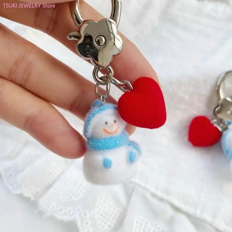 62KE Trendy Plush Snowman Keychain Christmas Holder Lovely Winter Gift Option
62KE Trendy Plush Snowman Keychain Christmas Holder Lovely Winter Gift Option