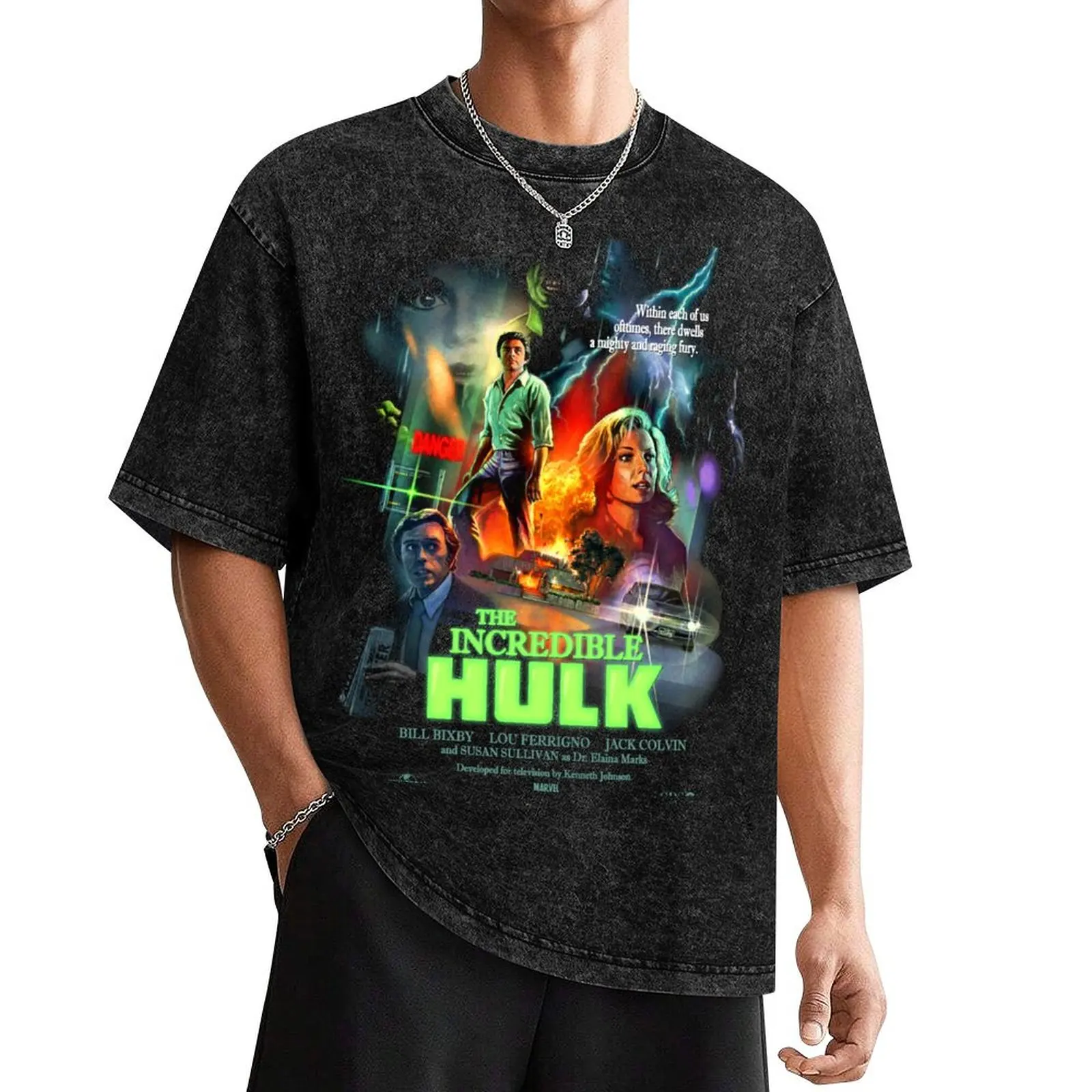 The Incredible Hulk 1977 Poster Fan Art T-Shirt T-shirts man oversized graphic tee baggy shirts heavy weight t shirts for men
The Incredible Hulk 1977 Poster Fan Art T-Shirt T-shirts man oversized graphic tee baggy shirts heavy weight t shirts for men