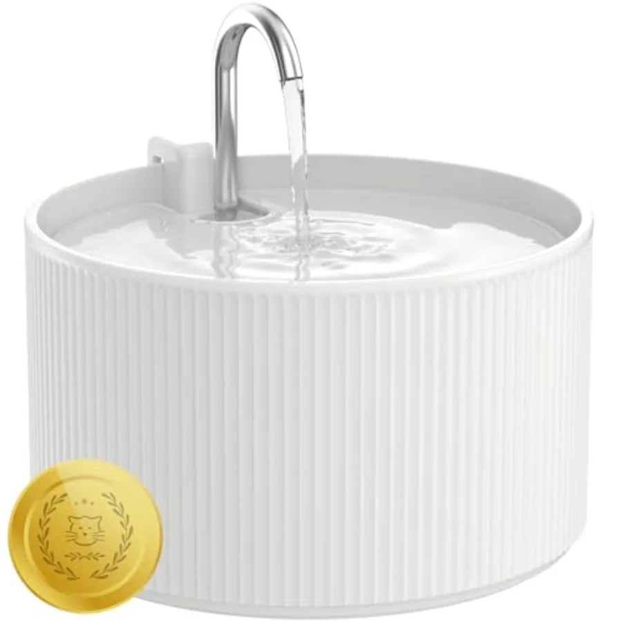 74oz/2.2L Ceramic Cat Water Fountain Automatic Pet Drinking Fountain for Indoor Cats and Small Dogs BPA-Free Water Dispenser wi
74oz/2.2L Ceramic Cat Water Fountain Automatic Pet Drinking Fountain for Indoor Cats and Small Dogs BPA-Free Water Dispenser wi