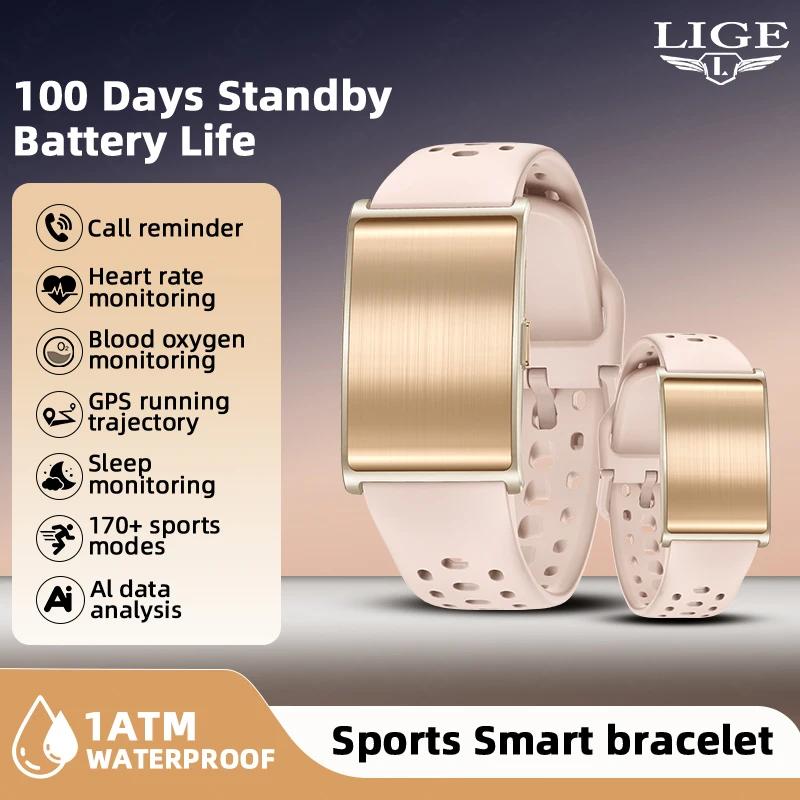 LIGE New GPS Sports Tracker Smart Wristbands Heart Rate AI Health Monitor Report Smart Watch 1ATM Waterproof Bluetooth Bracelet
LIGE New GPS Sports Tracker Smart Wristbands Heart Rate AI Health Monitor Report Smart Watch 1ATM Waterproof Bluetooth Bracelet