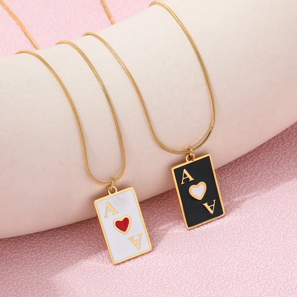 Joolim Jewelry High End PVD Wholesale No Fade Fashion Simple Ace of Hearts Pendant Stainless Steel Necklace For Women
Joolim Jewelry High End PVD Wholesale No Fade Fashion Simple Ace of Hearts Pendant Stainless Steel Necklace For Women