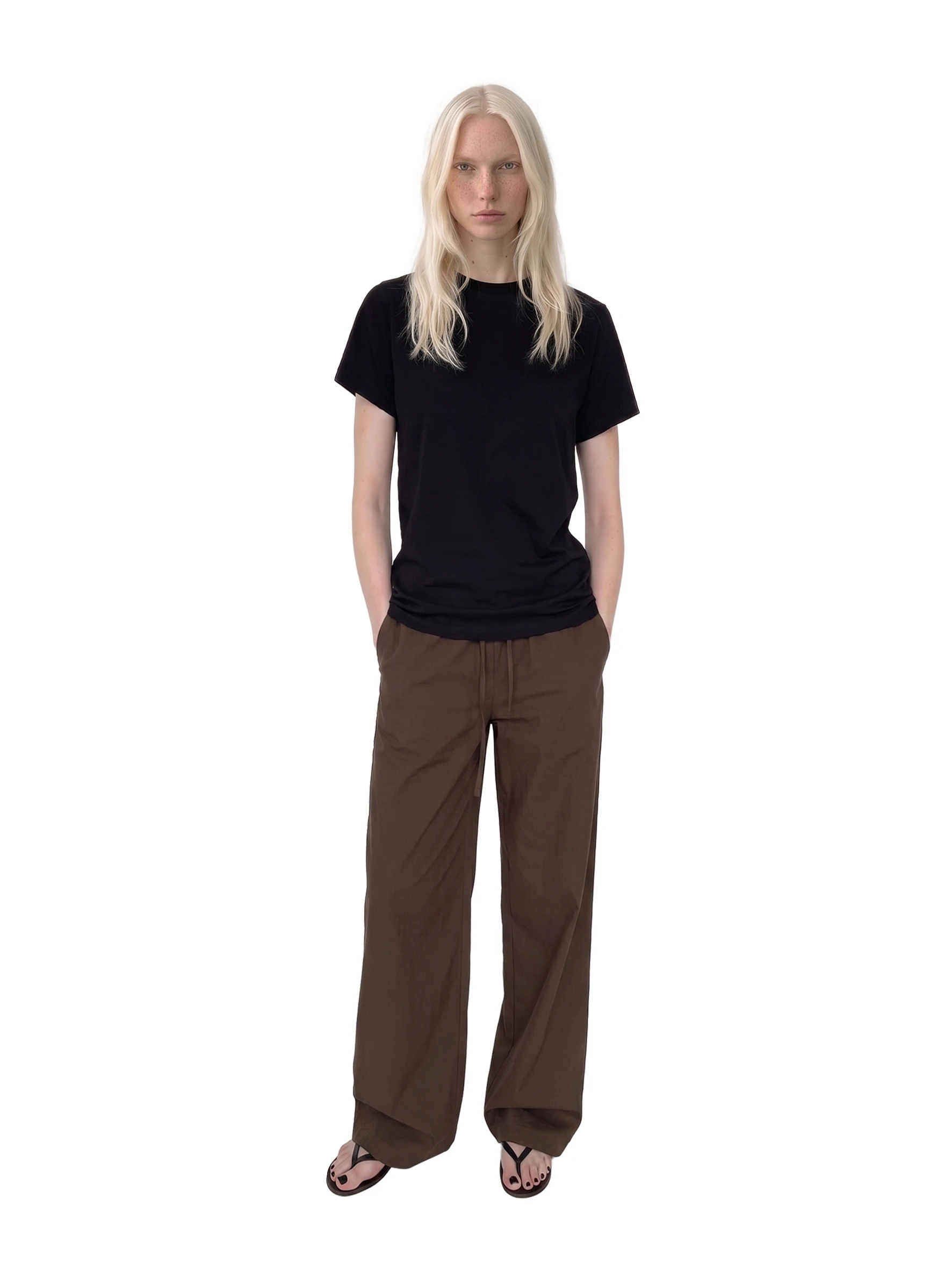 Café Brown Elastic Waist Loose Casual Straight Leg Pants Long Trousers Spring Summer Women's Fashion Comfortable Cotton Blend
Café Brown Elastic Waist Loose Casual Straight Leg Pants Long Trousers Spring Summer Women's Fashion Comfortable Cotton Blend