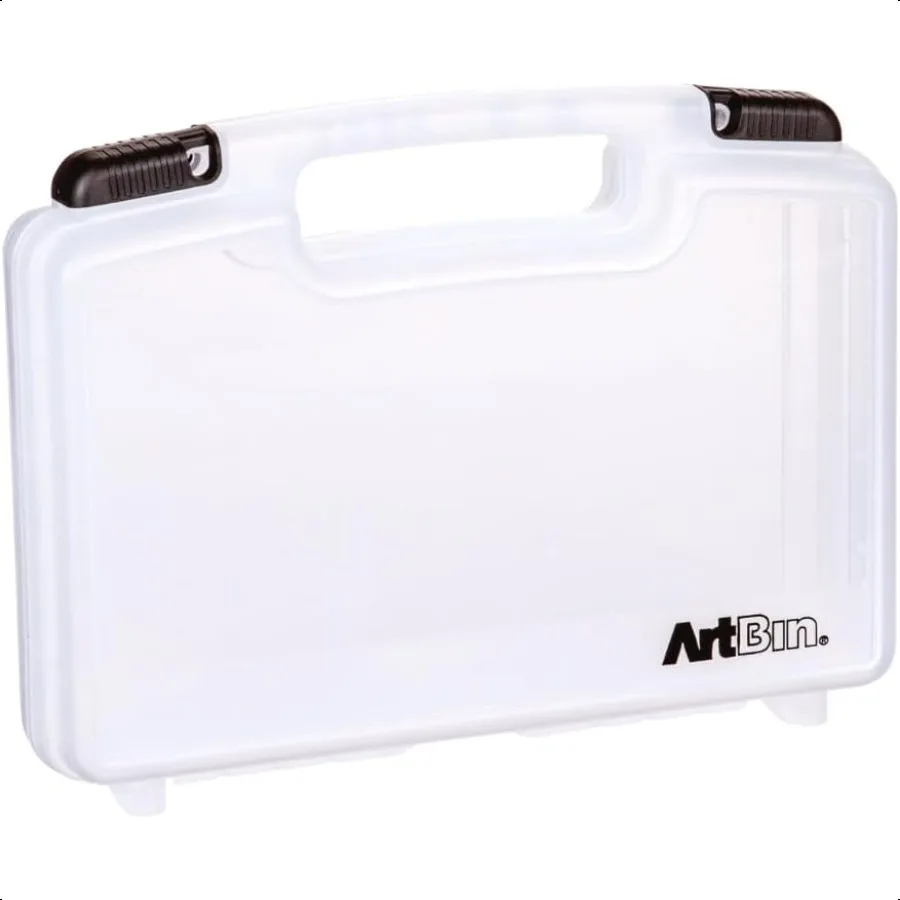 8014AB 14 Inch Quick View Carrying Case 14 in. x 3.375 in. x 10.25 in. Lockable Art and Craft ply Storage with Latches and Hand
8014AB 14 Inch Quick View Carrying Case 14 in. x 3.375 in. x 10.25 in. Lockable Art and Craft ply Storage with Latches and Hand