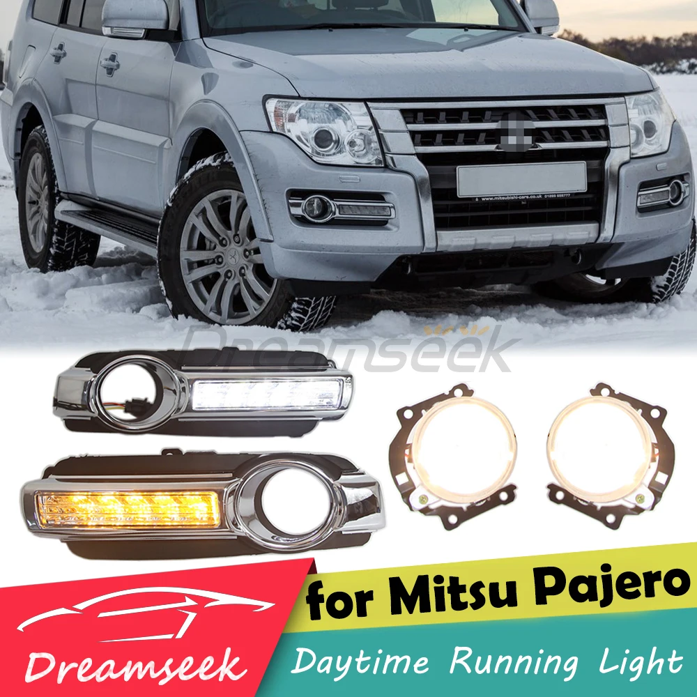 LED Daytime Running Light DRL & Fog Lamp Set for Mitsubishi Pajero Montero Shogun 2015-2020 Driving Turn Signal Light with Wires
LED Daytime Running Light DRL & Fog Lamp Set for Mitsubishi Pajero Montero Shogun 2015-2020 Driving Turn Signal Light with Wires