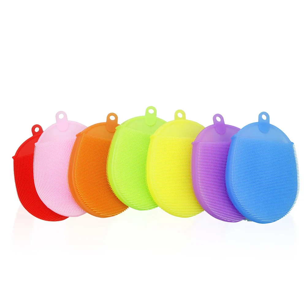 2pcs Silicone Bathing Brush With Hanging Ring For Body Shower Scrubber Face Cleaning Tool Dishes Bathing Scrubber Pink
2pcs Silicone Bathing Brush With Hanging Ring For Body Shower Scrubber Face Cleaning Tool Dishes Bathing Scrubber Pink