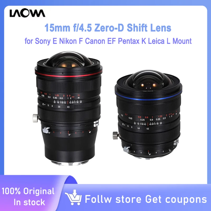 Объектив Venus Optics Laowa 15mm f/4,5 Zero-D Shift, полнокадровый объектив с ручной фокусировкой для Sony E Nikon F Canon EF Pentax K Leica L Mount
Объектив Venus Optics Laowa 15mm f/4,5 Zero-D Shift, полнокадровый объектив с ручной фокусировкой для Sony E Nikon F Canon EF Pentax K Leica L Mount