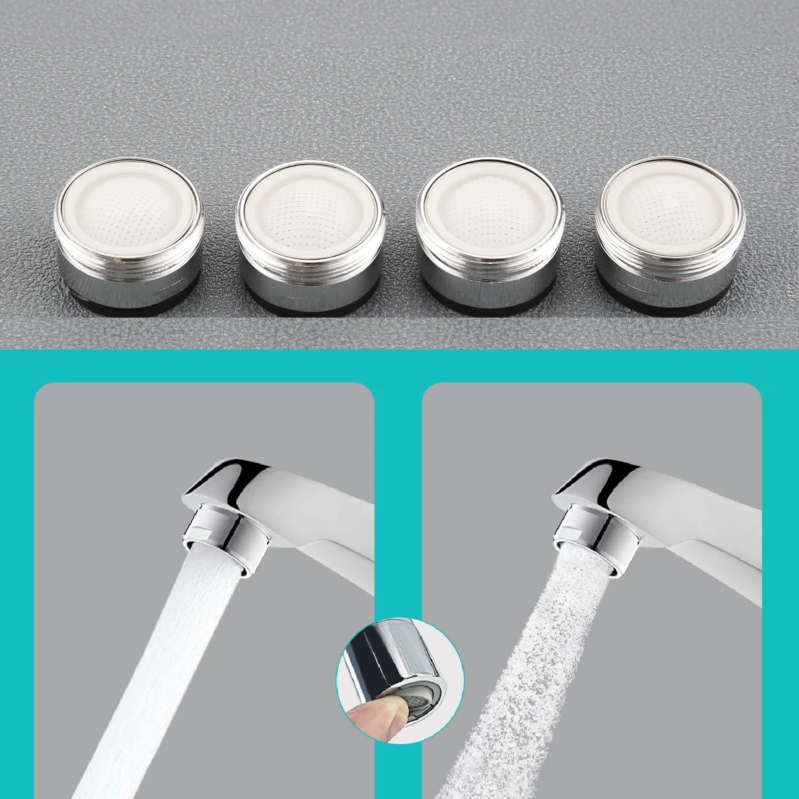 4pcs 24mm Kitchen Sink Faucet Brass Aerators with O Ring Gaskets Stainless Steel Filter Anti-splash Tap Head Outlet Replacement
4pcs 24mm Kitchen Sink Faucet Brass Aerators with O Ring Gaskets Stainless Steel Filter Anti-splash Tap Head Outlet Replacement