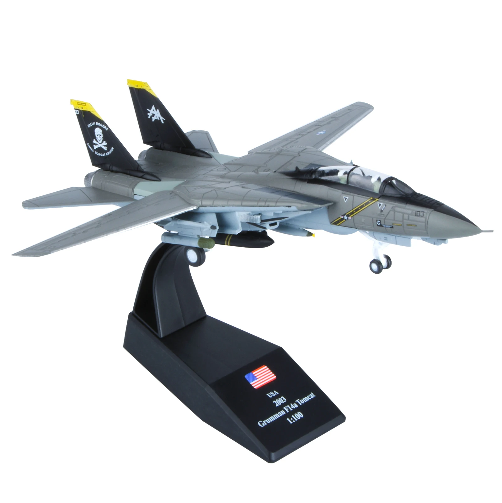 1/100 Scale Military Airplane Model Toys F-14 Tomcat US Diecast Alloy Fighter Aircraft Models Toys For Collection Static Display
1/100 Scale Military Airplane Model Toys F-14 Tomcat US Diecast Alloy Fighter Aircraft Models Toys For Collection Static Display