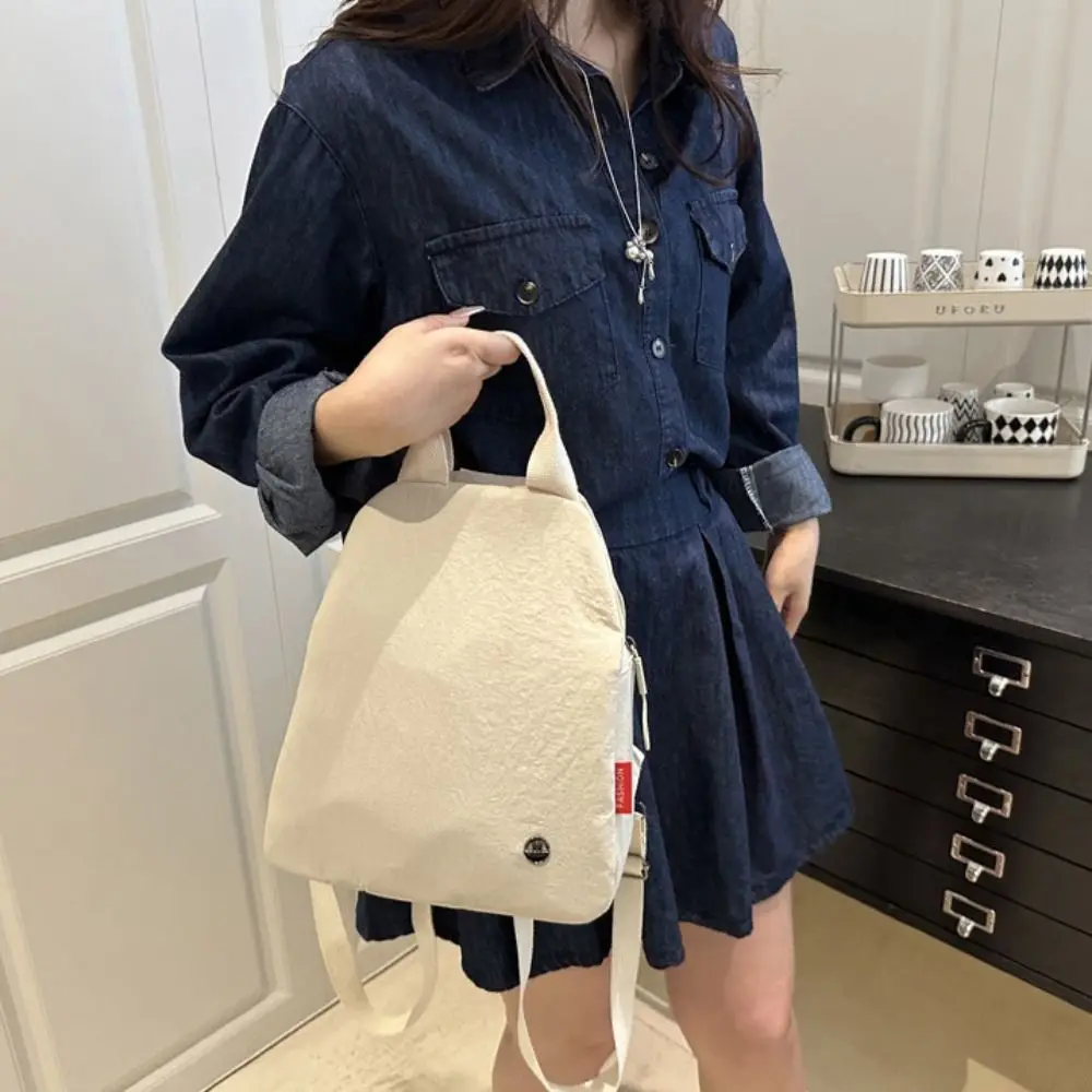 Portable Small Pack Sport Nylon Backpack Korean Style Handbag Solid Color Shoulder Bag Solid Color Retro Backpack Gift
Portable Small Pack Sport Nylon Backpack Korean Style Handbag Solid Color Shoulder Bag Solid Color Retro Backpack Gift