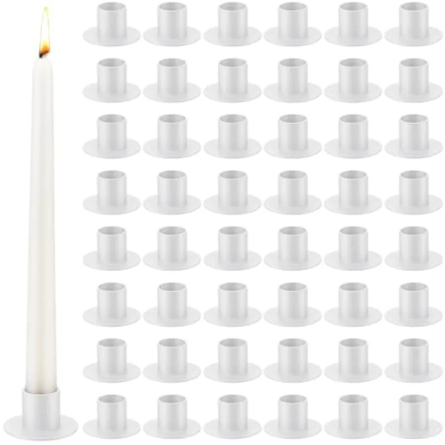 48 Pcs White Metal Taper Candle Holders Bulk for Wedding Pillar Candles Taper Candlesticks Holders Centerpieces Short Candle St
48 Pcs White Metal Taper Candle Holders Bulk for Wedding Pillar Candles Taper Candlesticks Holders Centerpieces Short Candle St