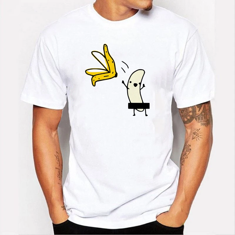 Men's Banana Strip Funny Design Printed T-shirt Summer Humor Joke Hipster T-shirt White Casual T-shirt Set Street Wear
Men's Banana Strip Funny Design Printed T-shirt Summer Humor Joke Hipster T-shirt White Casual T-shirt Set Street Wear
