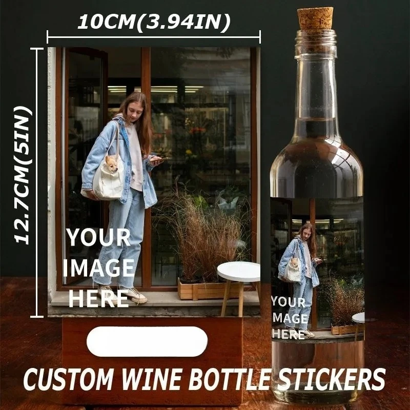 Personalized Wine Bottle Labels 1 Pcs Custom Photo & Text Printing Waterproof Stickers for Wedding Birthday Gift
Personalized Wine Bottle Labels 1 Pcs Custom Photo & Text Printing Waterproof Stickers for Wedding Birthday Gift