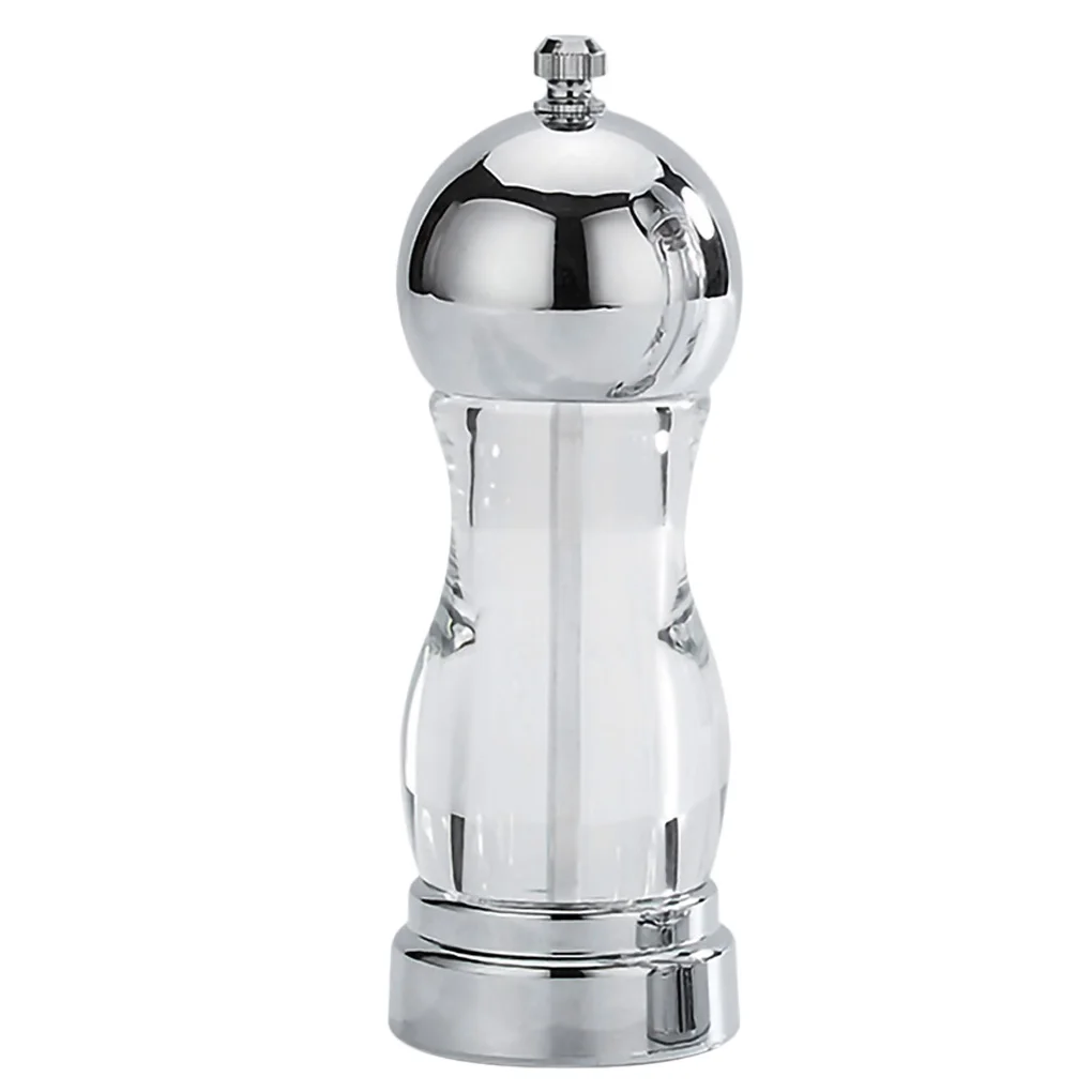 Шейкер для мельницы для соли и перца из нержавеющей стали, акриловый корпус, мельница для специй, соли и перца, кухонный инструмент
Шейкер для мельницы для соли и перца из нержавеющей стали, акриловый корпус, мельница для специй, соли и перца, кухонный инструмент