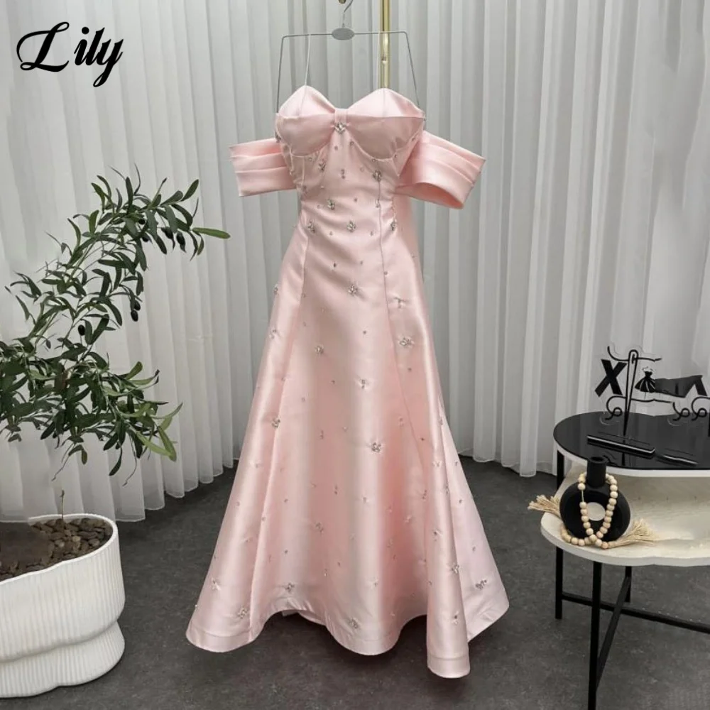 Розовые вечерние платья Лилии Вечернее платье трапециевидной формы с открытыми плечами فساتين السهرة с атласное праздничное платье с кристаллами по индивидуальному заказу
Розовые вечерние платья Лилии Вечернее платье трапециевидной формы с открытыми плечами فساتين السهرة с атласное праздничное платье с кристаллами по индивидуальному заказу