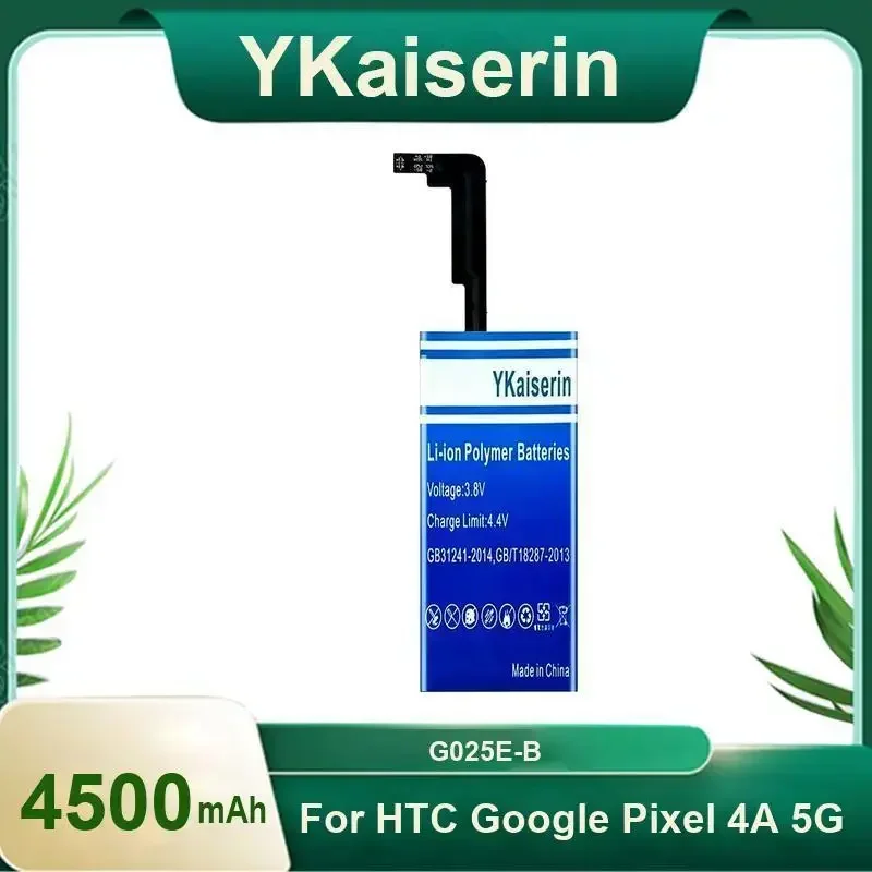 Сменный аккумулятор YKaiserin G025E-B, 4500 мАч для Google Pixel 4A, версия 5G, телефонные портативные аккумуляторы, гарантия 2 года
Сменный аккумулятор YKaiserin G025E-B, 4500 мАч для Google Pixel 4A, версия 5G, телефонные портативные аккумуляторы, гарантия 2 года