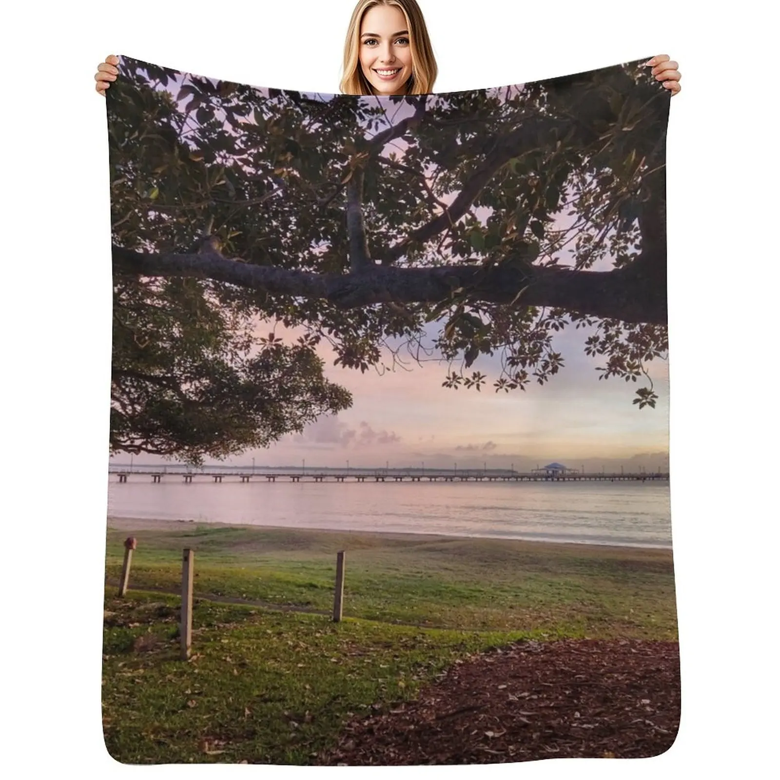 Shorncliffe Pier Sunrise Throw Blanket Warm Flannel Blanket for Couch Chair Bedroom
Shorncliffe Pier Sunrise Throw Blanket Warm Flannel Blanket for Couch Chair Bedroom