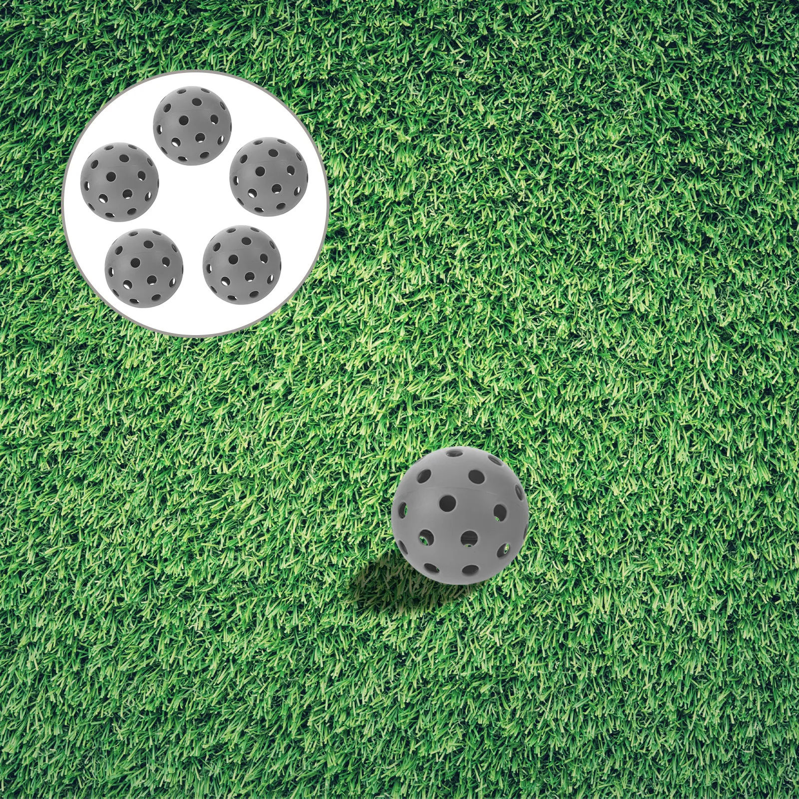5Pcs Pickleball Practice Balls Hollow Plastic 40 Hole Soft Gray Trainers Indoor Outdoor Training Hitting Hitting Equipment
5Pcs Pickleball Practice Balls Hollow Plastic 40 Hole Soft Gray Trainers Indoor Outdoor Training Hitting Hitting Equipment