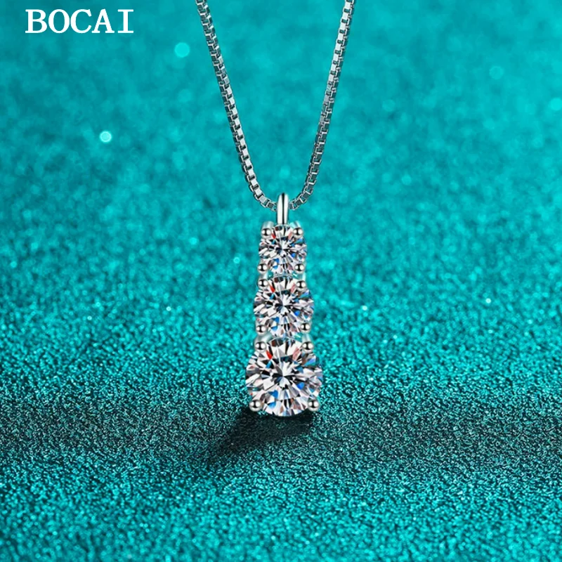 BOCAI S925 Чистое серебро, простой и модный, с золотым кулоном из муассанита Pt950
BOCAI S925 Чистое серебро, простой и модный, с золотым кулоном из муассанита Pt950