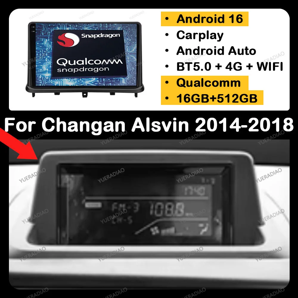 Android 16 Car Radio For Changan Alsvin V7 2014 - 2018 GPS NAVI Qualcomm Multimedia Video Player 2DIN 4G WIFI QLED BT Head Unit
Android 16 Car Radio For Changan Alsvin V7 2014 - 2018 GPS NAVI Qualcomm Multimedia Video Player 2DIN 4G WIFI QLED BT Head Unit