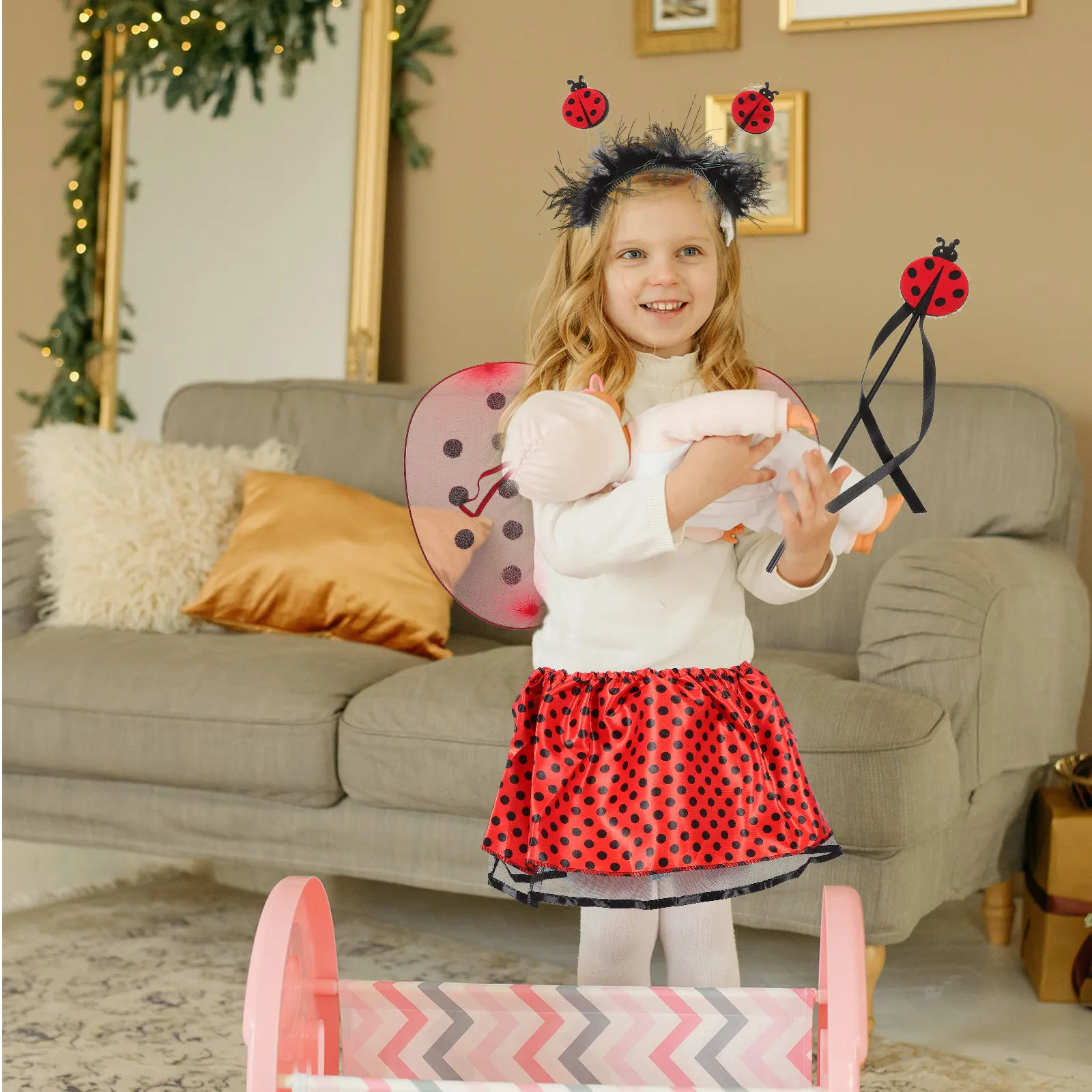 1 set 1 Set Ladybug Performance For Kids Red Gauze Skirt Party Kid Cosplay Suit Child Suit Party Kit Role Costume Funny Kids
1 set 1 Set Ladybug Performance For Kids Red Gauze Skirt Party Kid Cosplay Suit Child Suit Party Kit Role Costume Funny Kids