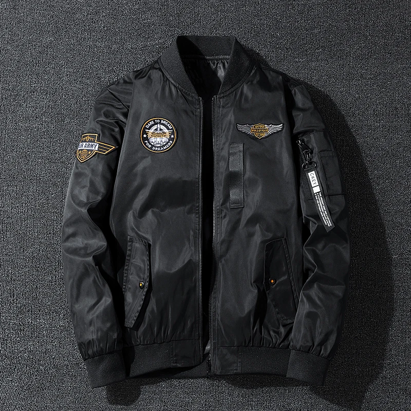 Men's Outerwear Air Force Jacket MA1 Autumn/Winter Trendy Double-sided Lightweight Plus-size Baseball Coat
Men's Outerwear Air Force Jacket MA1 Autumn/Winter Trendy Double-sided Lightweight Plus-size Baseball Coat