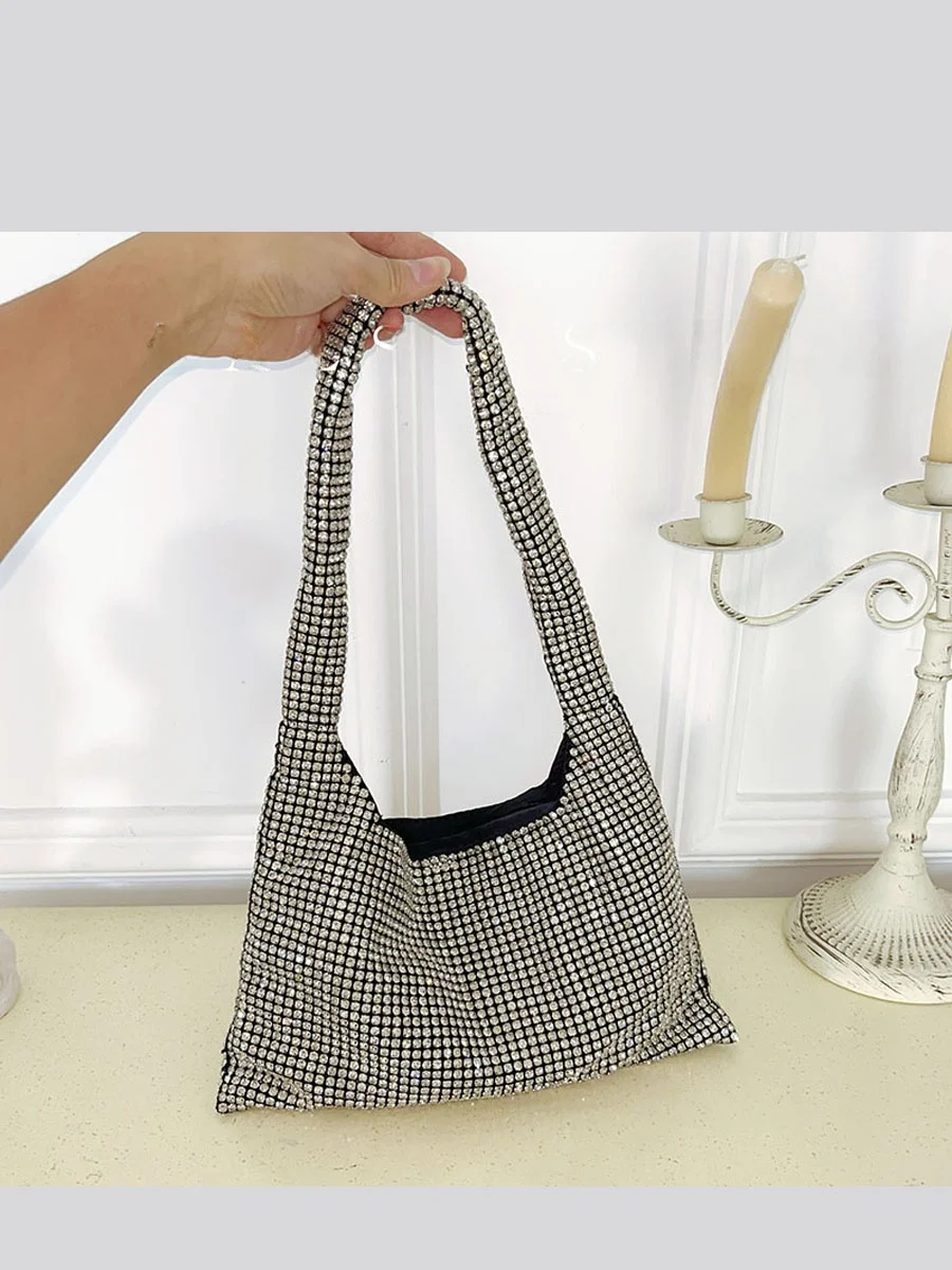 UGALS Sparkling Diamond Tote Bag Underarm Party Shopping Bag British Style Magnetic Clasp Soft Casual Handbag for Youth
UGALS Sparkling Diamond Tote Bag Underarm Party Shopping Bag British Style Magnetic Clasp Soft Casual Handbag for Youth
