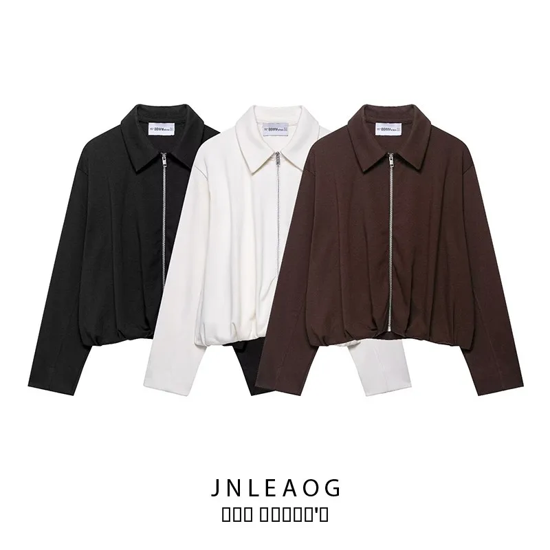 JNLEAOG Autumn New Women's Faionable Pleated Velvet Pilot Jaet Outerwear Versatile Polyester Long Sve ort Zipper
JNLEAOG Autumn New Women's Faionable Pleated Velvet Pilot Jaet Outerwear Versatile Polyester Long Sve ort Zipper