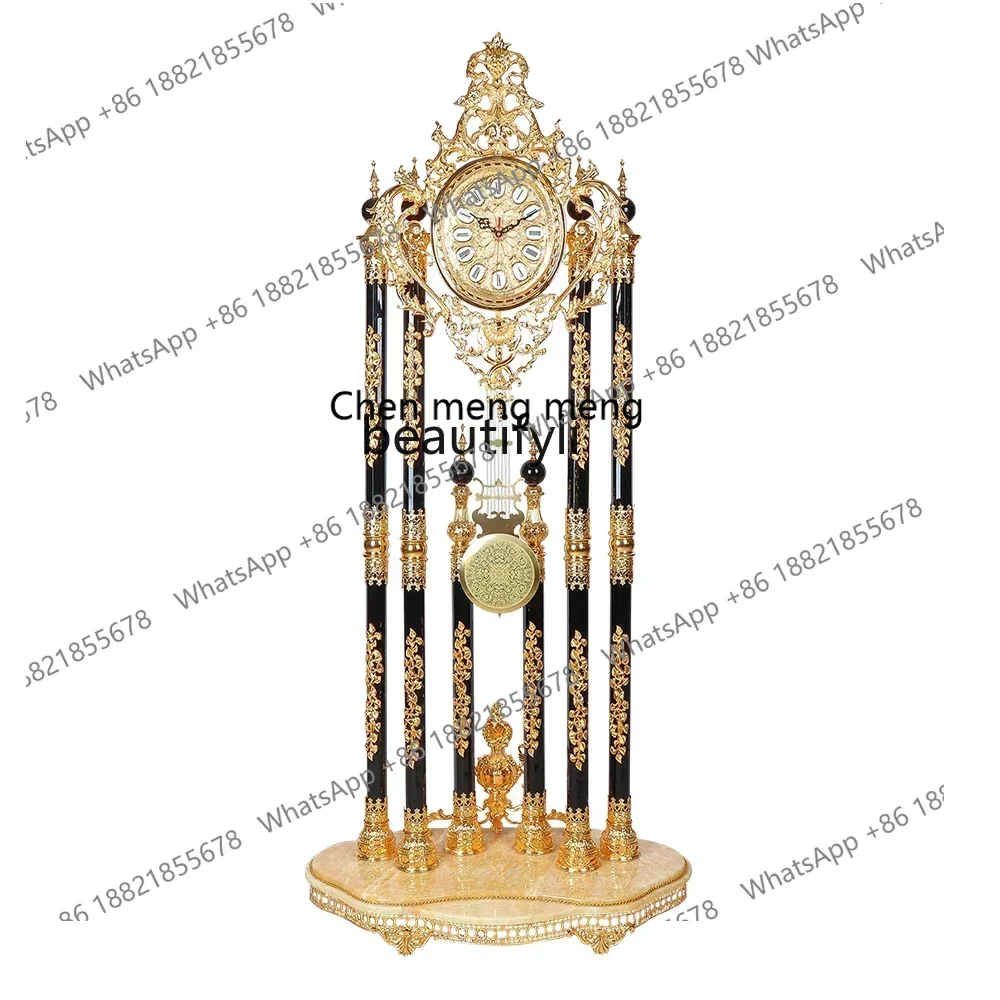 X R0R Floor Clock Living Room European Villa Vertical Living Room Light Luxury European Black Crystal Floor Clock
X R0R Floor Clock Living Room European Villa Vertical Living Room Light Luxury European Black Crystal Floor Clock