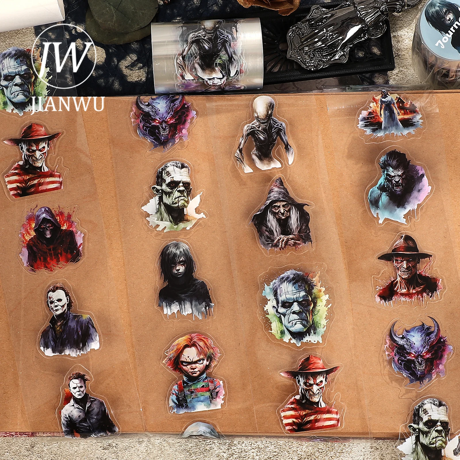 JIANWU 60mm*200cm Vintage Character Horror Villain Landscape Material Collage Scrapbook PET Tape Creative DIY Journal Stationery
JIANWU 60mm*200cm Vintage Character Horror Villain Landscape Material Collage Scrapbook PET Tape Creative DIY Journal Stationery