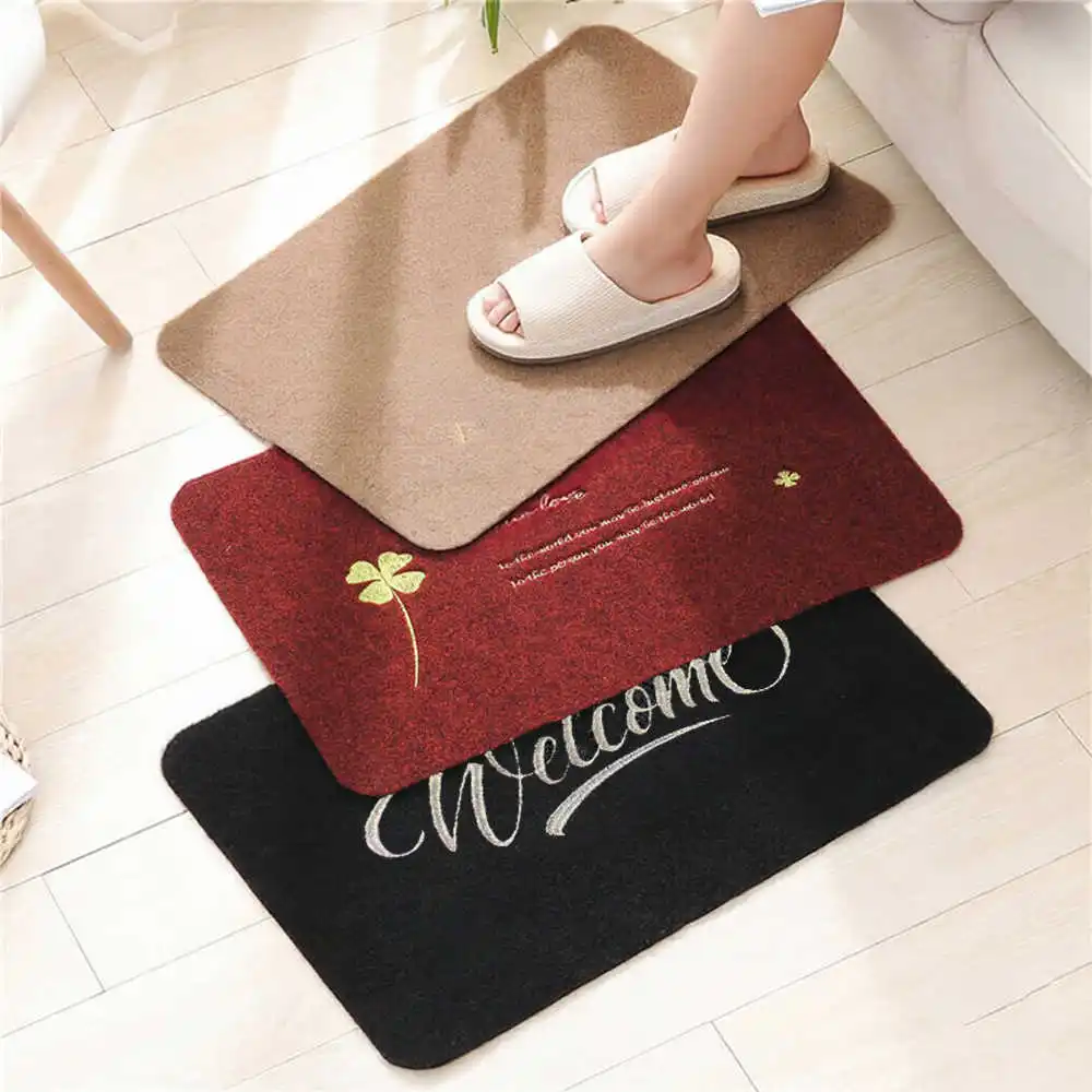 Embroidered Welcome Doormat 40x60cm Anti-Slip Entrance Rug Polyester Shoe Cleaning Mat Waterproof Floor Carpet For Home Entryway
Embroidered Welcome Doormat 40x60cm Anti-Slip Entrance Rug Polyester Shoe Cleaning Mat Waterproof Floor Carpet For Home Entryway