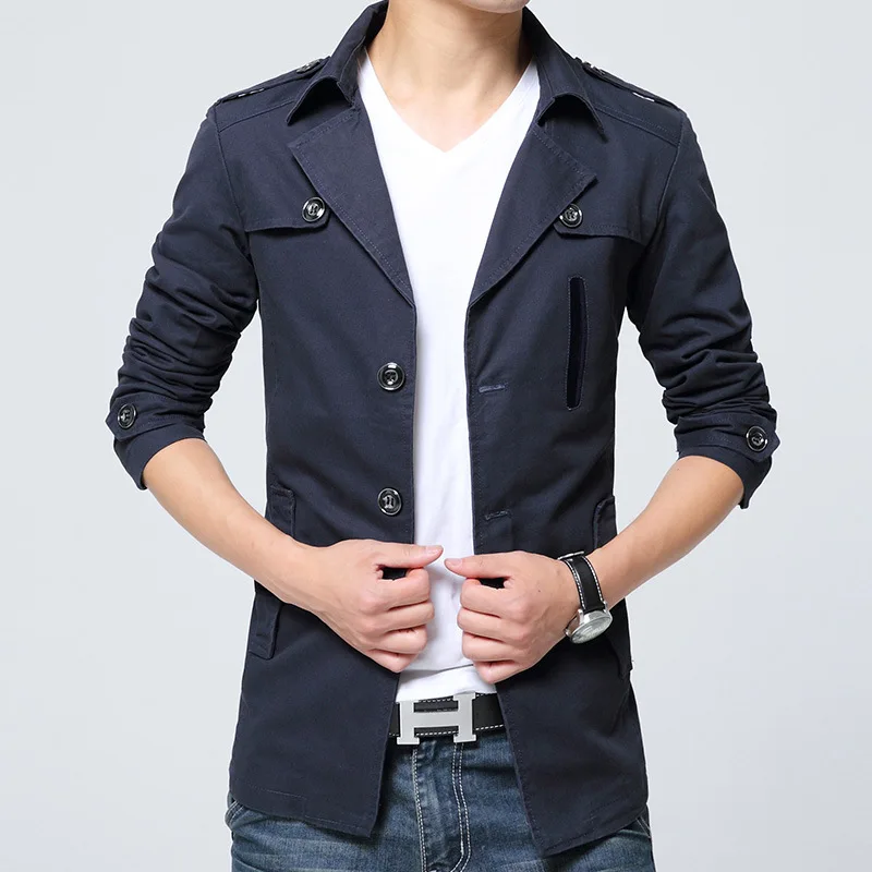 Spring Washed Men's Slim Fit Coat Collar up Cotton Thickened Long Style Cleanfit Style Casual Men's Clothing Windbreaker
Spring Washed Men's Slim Fit Coat Collar up Cotton Thickened Long Style Cleanfit Style Casual Men's Clothing Windbreaker
