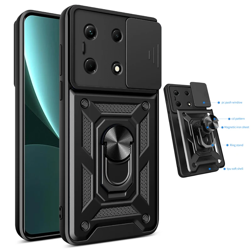 Camera Lens Protection Phone Case For Infinix HOT 30 30i 40i 50i 60i 50 60 Pro Plus Armor Rotating Ring Silicone Soft Back Cover
Camera Lens Protection Phone Case For Infinix HOT 30 30i 40i 50i 60i 50 60 Pro Plus Armor Rotating Ring Silicone Soft Back Cover
