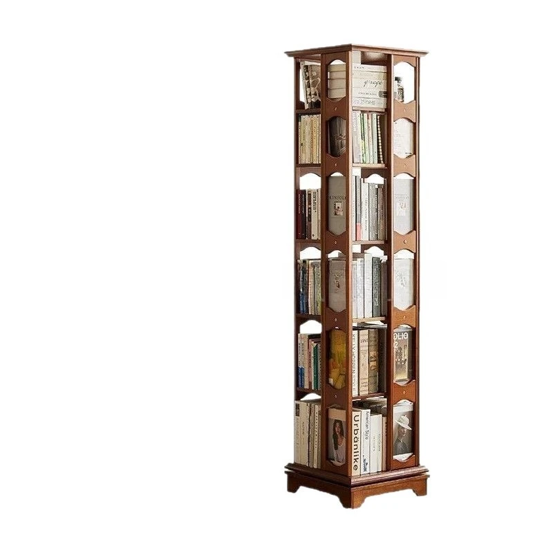 All solid wood rotating bookshelf 360 ° household children's book storage rack
All solid wood rotating bookshelf 360 ° household children's book storage rack