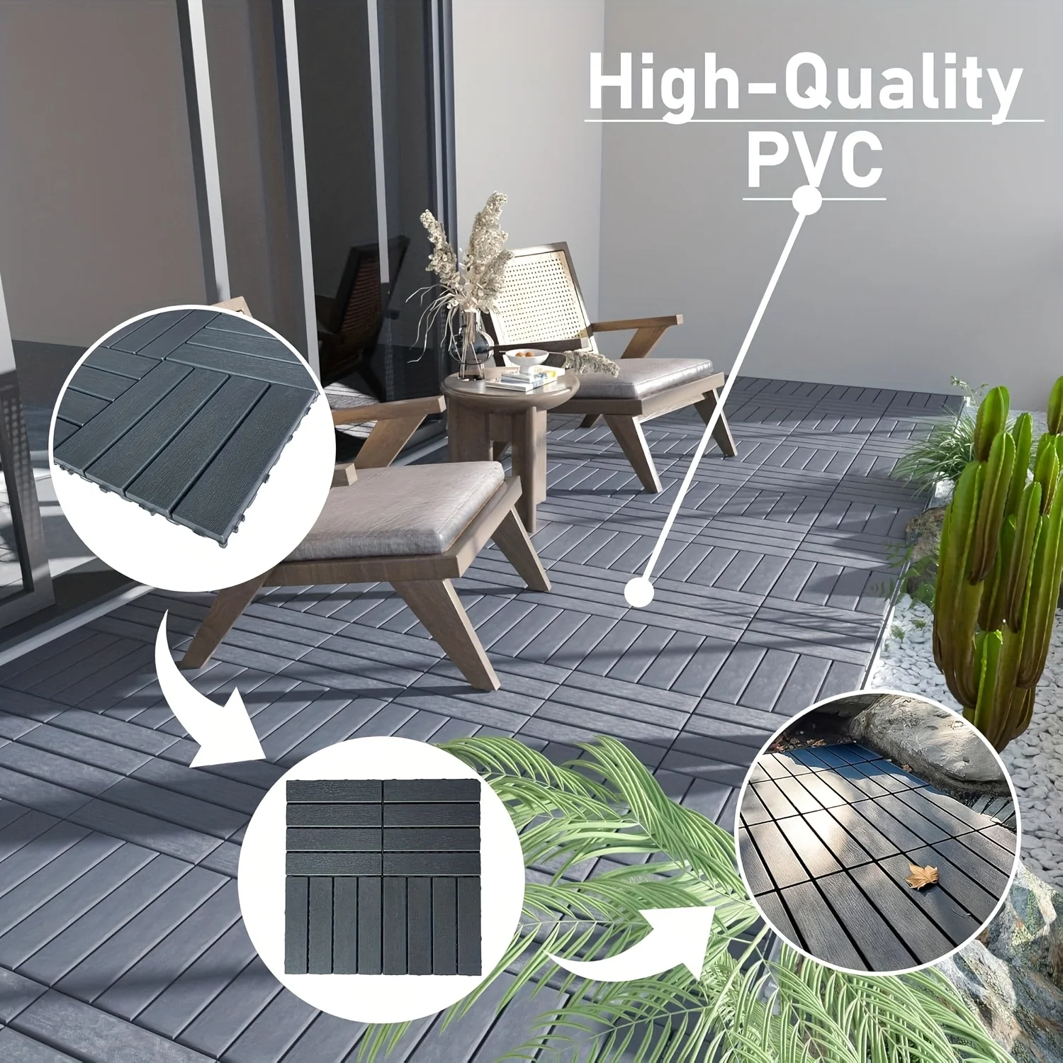 44pcs Of Interlocking Plastic Outdoor Flooring, Backyard Flooring.outdoor Patio.outdoor Walkway.outdoor Floor Tiles.waterproof Flooring.outdoor Deck Tiles.Easy to Install, Sturdy PP Material, Suitable for Swimming Pools, Gardens.
44pcs Of Interlocking Plastic Outdoor Flooring, Backyard Flooring.outdoor Patio.outdoor Walkway.outdoor Floor Tiles.waterproof Flooring.outdoor Deck Tiles.Easy to Install, Sturdy PP Material, Suitable for Swimming Pools, Gardens.