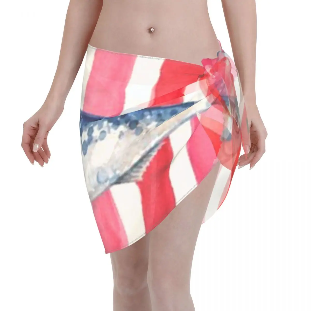 Promotion Vibrant Watercolor Sardines On Pink Red Stripes Women's Beach Wrap SkirtBackyard Pool Party Beach Bathing Wrap
Promotion Vibrant Watercolor Sardines On Pink Red Stripes Women's Beach Wrap SkirtBackyard Pool Party Beach Bathing Wrap