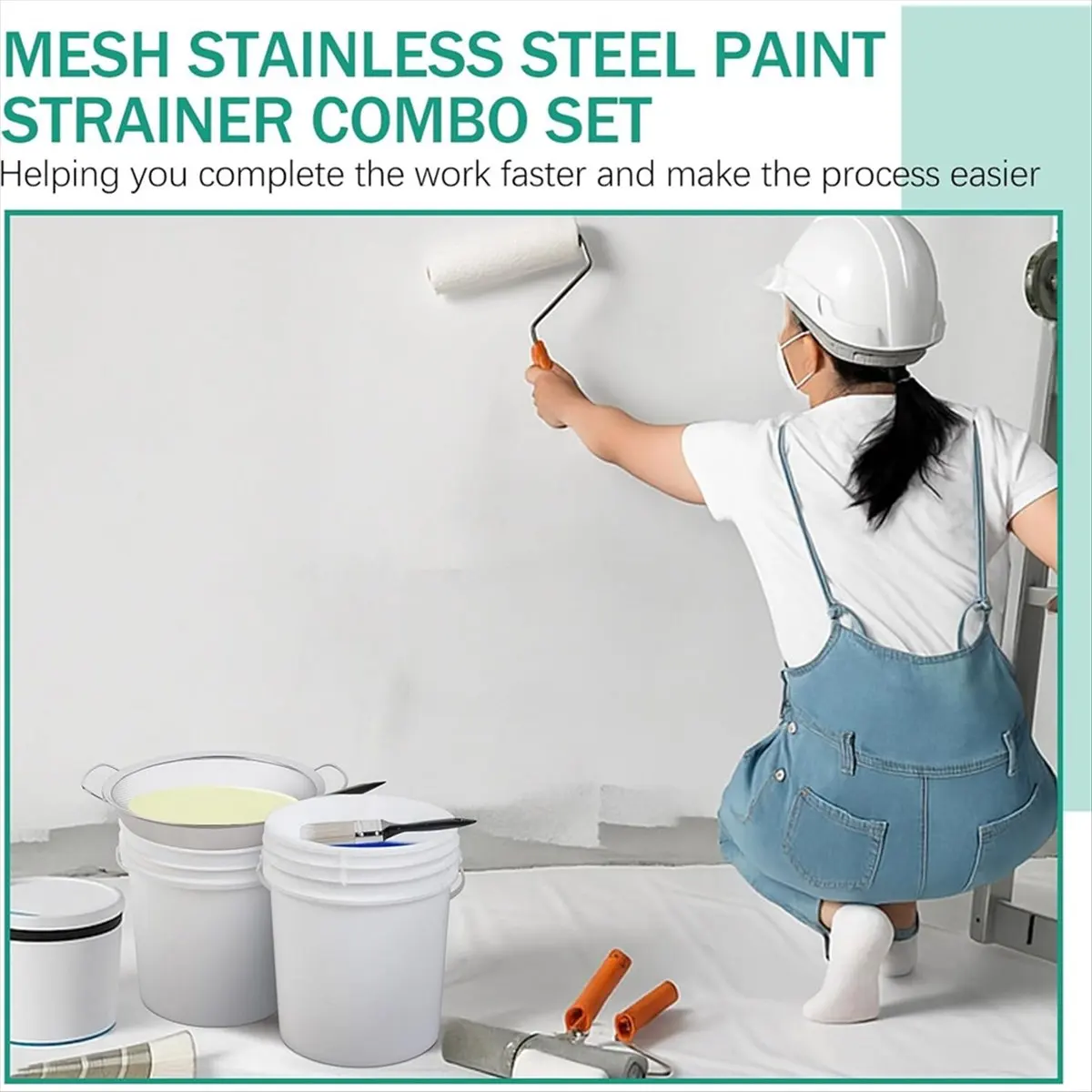 14 Pcs Mesh Paint Strainer Combo Set with 4 Size 60 Mesh Strainer, 10 Pcs Paint Nylon White Fine Bag 5 Gallon &1 Gallon
14 Pcs Mesh Paint Strainer Combo Set with 4 Size 60 Mesh Strainer, 10 Pcs Paint Nylon White Fine Bag 5 Gallon &1 Gallon