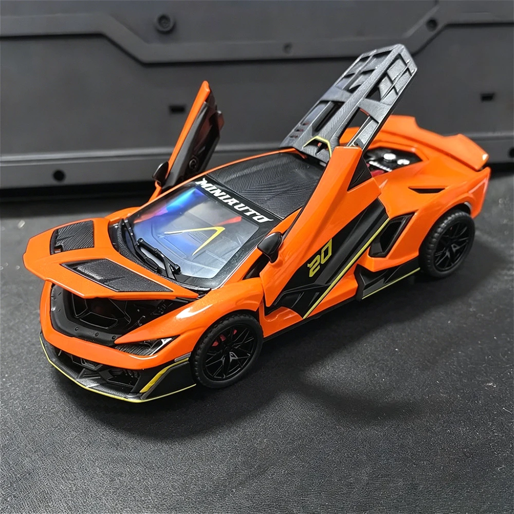 1:32 Scale Fenomeno LP770 Car Model Toy Music Light Effects Sports Cars Doors Opened Pull Back Models Toys for Children's Gifts
1:32 Scale Fenomeno LP770 Car Model Toy Music Light Effects Sports Cars Doors Opened Pull Back Models Toys for Children's Gifts